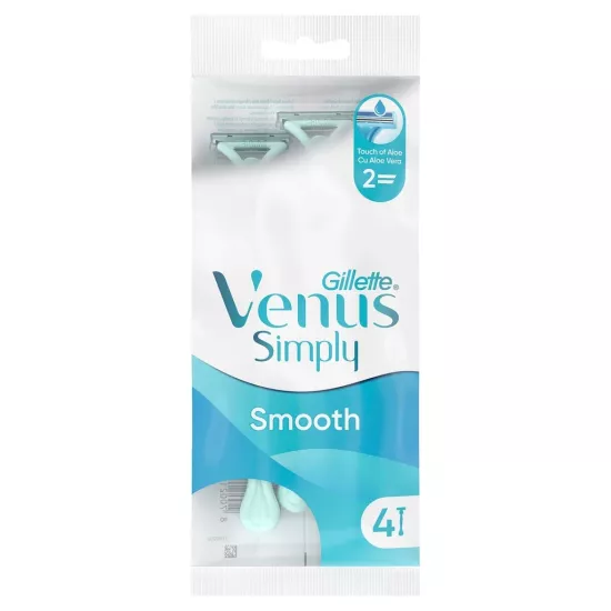 Gillette Venus, Simply 2 Kullan At, Kadın Tıraş Bıçağı - 4’lü Paket
