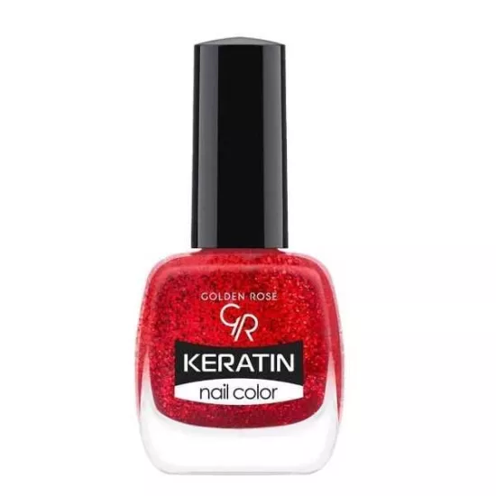 Golden Rose, Keratin Nail Color Glitter Oje - 415
