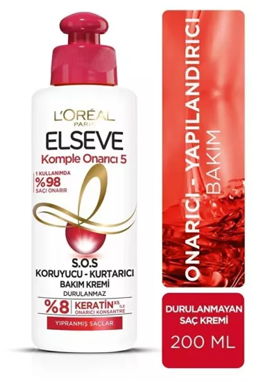L’Oréal Paris Elseve, SOS Koruyucu, Saç Bakım Kremi - 200 ml
