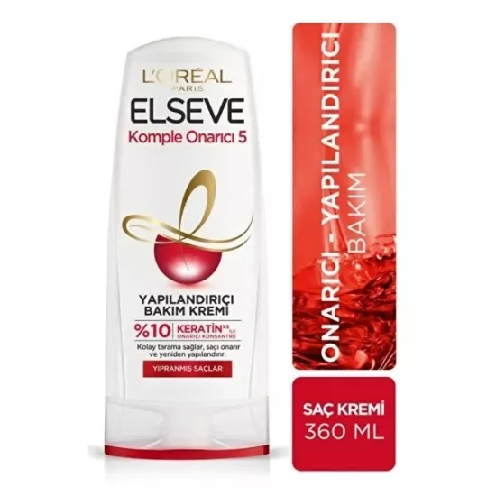L’Oréal Paris Elseve, Yapılandırıcı, Saç Bakım Kremi - 360 ml