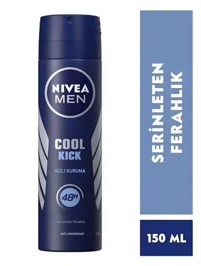 NIVEA MEN, Cool Kick Erkek Deodorant Sprey - 150 ml