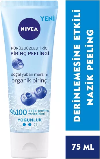 Nivea, Pürüzsüzleştirici Organik Pirinç Peeling - 75 ml
