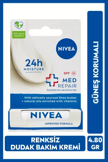 NIVEA Med Repair Dudak Bakım Kremi 4.8 gr
