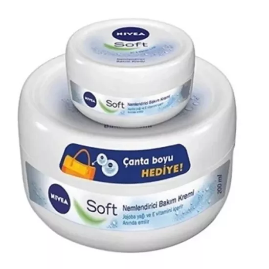 Nivea Soft, El Yüz Vücut, Nemlendirici Bakım Krem Seti - 200 ml + 50 ml