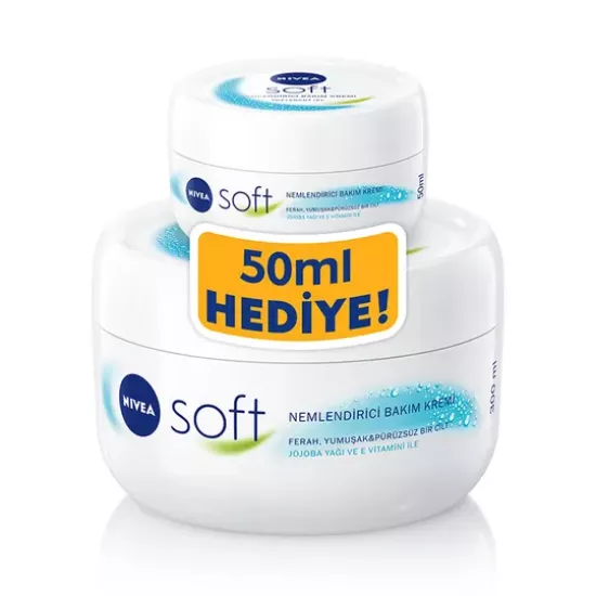 Nivea Soft, Nemlendirici Bakım Krem Seti - 300 ml + 50 ml