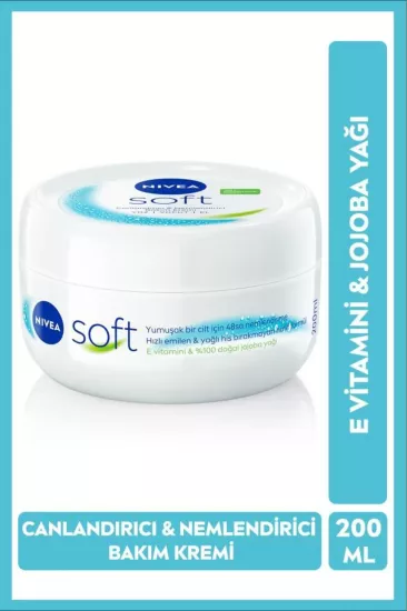 Nivea Soft, Nemlendirici Bakım Kremi - 200 ml