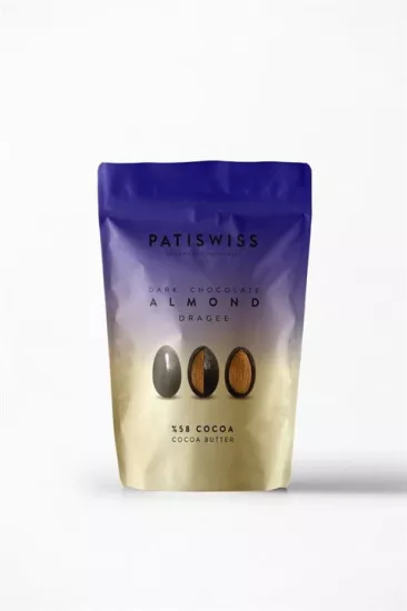 Patiswiss Bitter Çikolatalı Badem Draje 80 gr