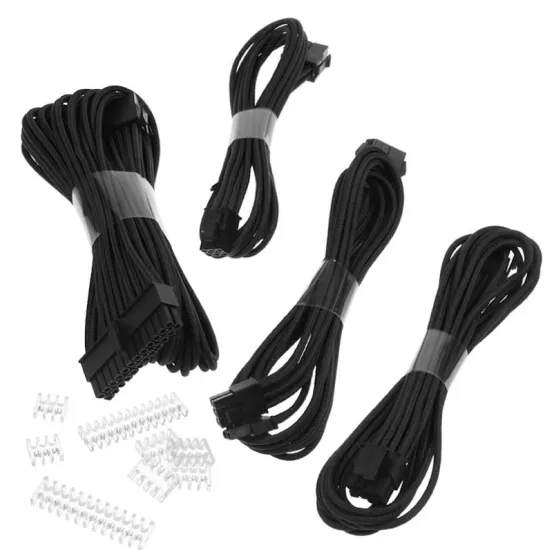 Phanteks, Gaming Oyuncu Bilgisayar, Extension Kablo Kiti_24P/8P/8V/8V, 500mm Length - Siyah