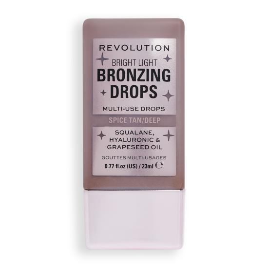 Revolution, Bright Light, Drops Likit Aydınlatıcı, Bronzer Deep (23 ml)