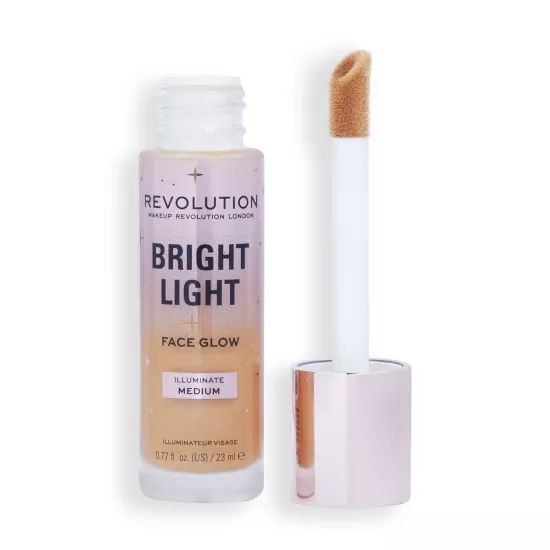 Revolution, Bright Light, Face Glow, 4in1 Işıltılı Fondöten, Illuminate Medium (23 ml)