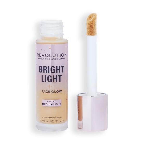 Revolution, Bright Light, Face Glow, 4in1 Işıltılı Fondöten, Lustre Medium Light (23 ml)
