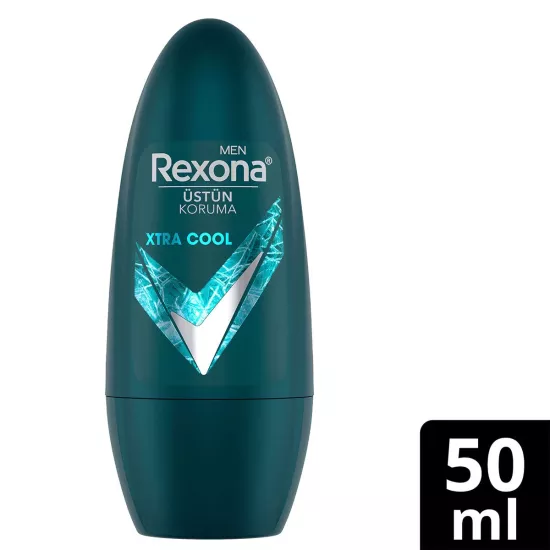 Rexona, Üstün Koruma, Erkek Roll On Deodorant Xtra Cool, 72 Saat Kesintisiz Koruma - 50 ml