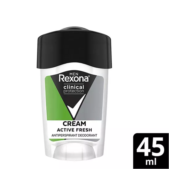 Rexona Men, Clinical Protection, Erkek Stick Deodorant Active Fresh - 45 ml