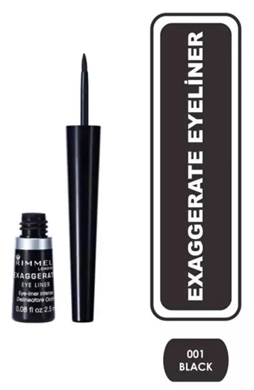 Rimmel London, Exaggerate Likit Eyeliner No: 001