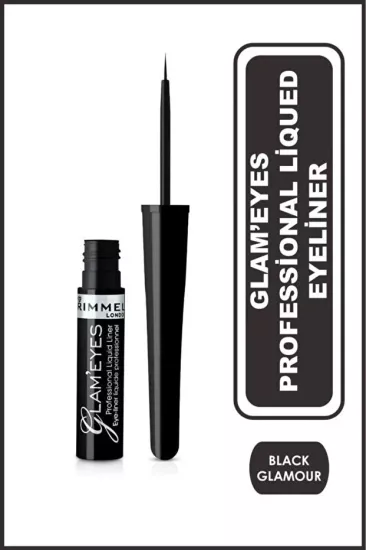 Rimmel London, Glam’Eyes, Proffessional C35 Likit Eyeliner - Black Glamour