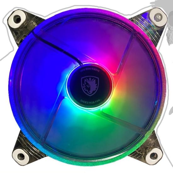SADES Rainbow 120mm, RGB, Gaming Bilgisayar Kasa Fanı