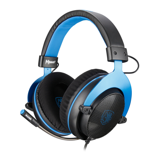 SADES SA-723 Mpower Mikrofonlu Kablolu Çok Platformlu Gaming Oyuncu Kulaklığı - Siyah/Mavi