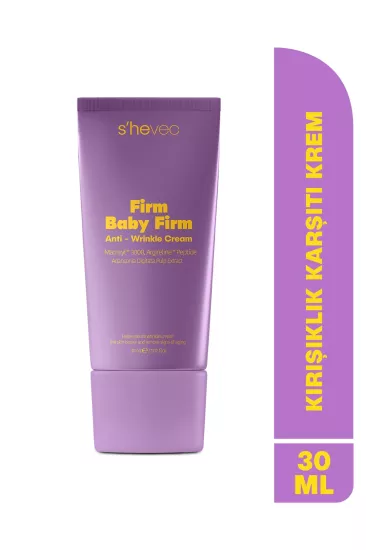 She Vec, FIRM BABY FIRM, Yaşlanma ve Kırışıklık Karşıtı, Onarıcı Bakım Kremi, Peptit Kompleksi - 30 ml