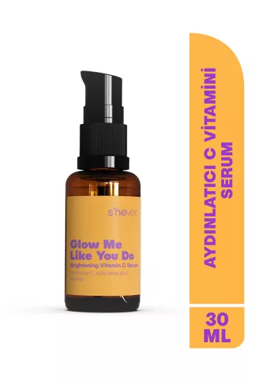 She Vec, Glow Me Like You Do, Aydınlatıcı ve Cilt Tonu Eşitleyici, Leke Karşıtı, C Vitamini, Serum - 30 ml