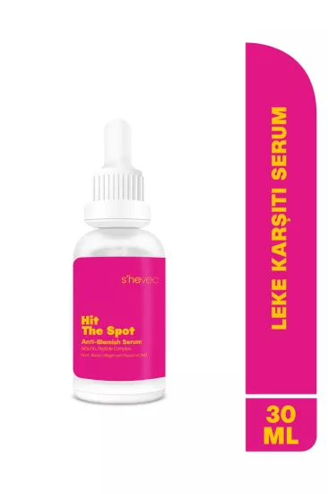 She Vec, Hit The Spot, Leke Bakımı, Arbutin ve Peptit Kompleksi İçeren Serum - 30 ml