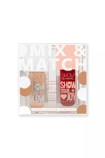Show by Pastel, Mix & Match, Glow Liquid Highlighter 72 & Joy Liquid Blush 55