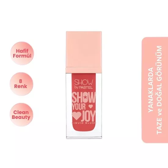 Show By Pastel, Show Your Joy Liquid Blush, Likit Allık - 58