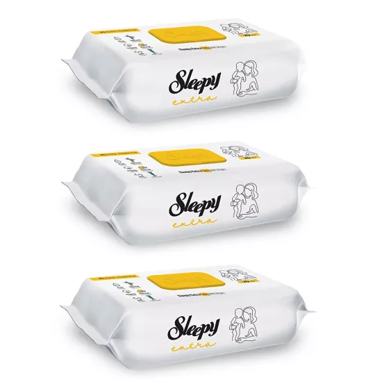 Sleepy Extra, Bebek Islak Mendil 3x70 Adet