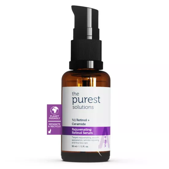 The Purest Solutions, Yaşlanma Karşıtı ve Kırışıklık Giderici, Onarıcı, Retinol Gece Serumu - 30 ml