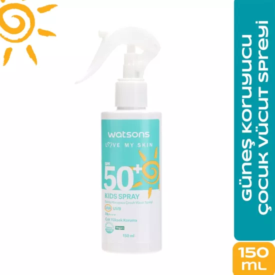 Watsons, Çocuk Vücut Güneş Kremi, Sprey SPF50+ 150 ml