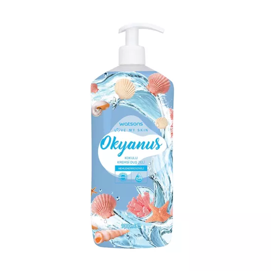 Watsons, Kremli Duş Jeli, Okyanus - 1 lt