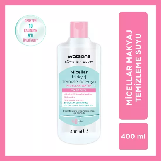 Watsons, Micellar, Makyaj Temizleme Suyu - 400 ml