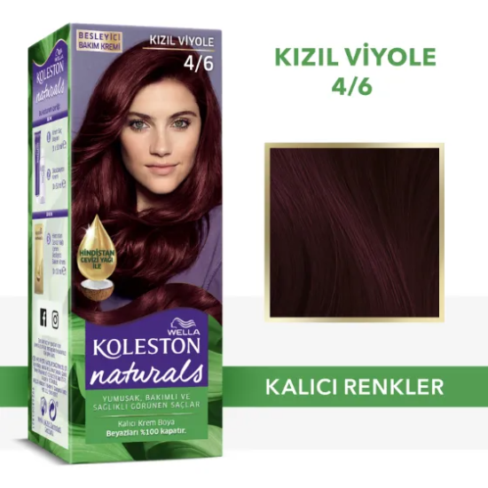 Wella Koleston Naturals Saç Boyası 4/6 Kızıl Viyole