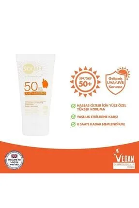 Solait, Yaşlanma Karşıtı, Yüz Güneş Koruyucu Kremi Spf 50+ - 50 ml