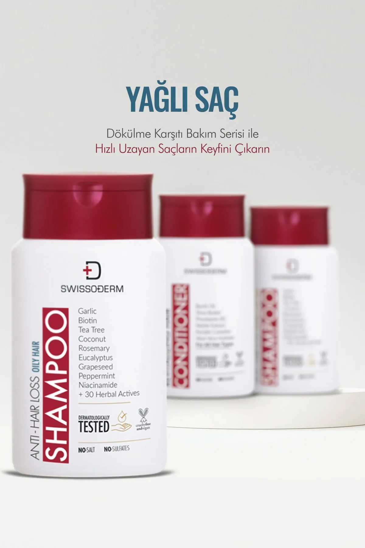 Swissoderm, Dökülme Karşıtı Şampuan, Yağlı Saçlar - 300 ml