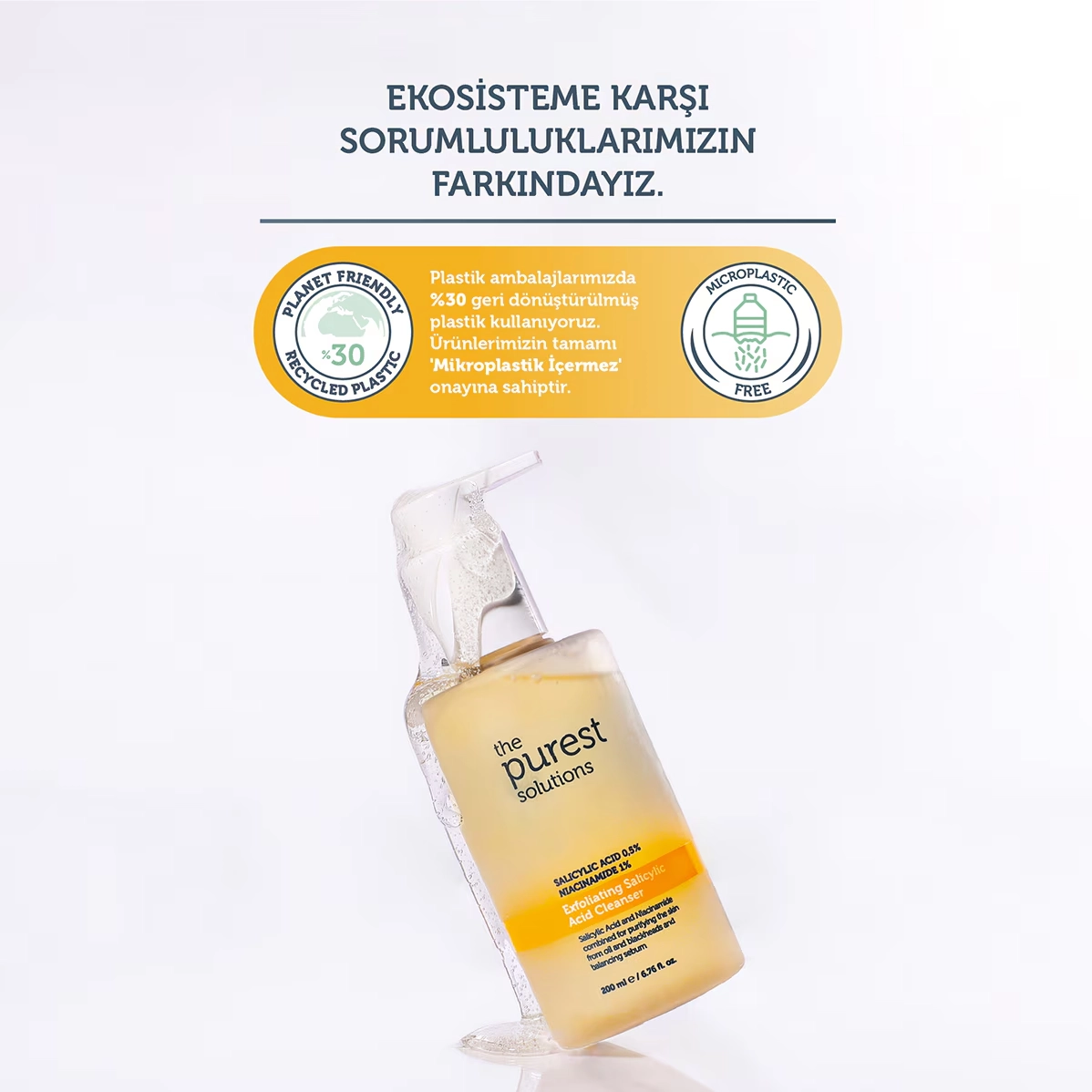 The Purest Solutions, Yağlı Ve Karma Ciltler Için, Siyah Nokta Karşıtı, Temizleme Jeli - 200 ml