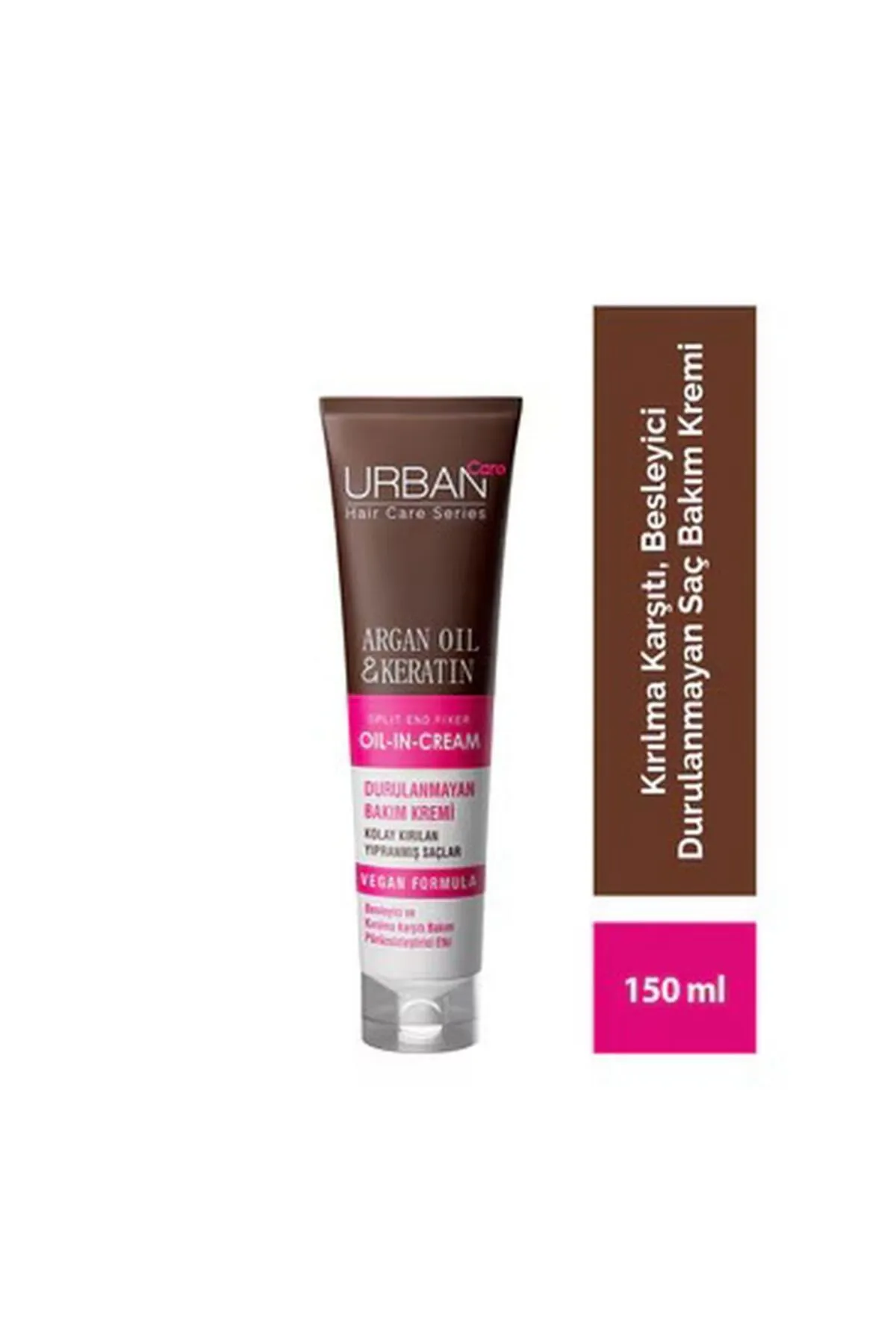 Urban Care, Argan Yağı ve Keratin, Kırılma Karşıtı, Durulanmayan Saç Bakım Kremi - 150 ml