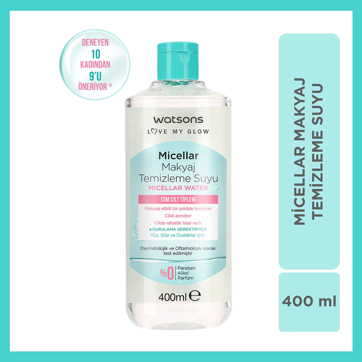 Watsons, Aseton + Micellar + Yuvarlak Makyaj Pamuğu, Seti