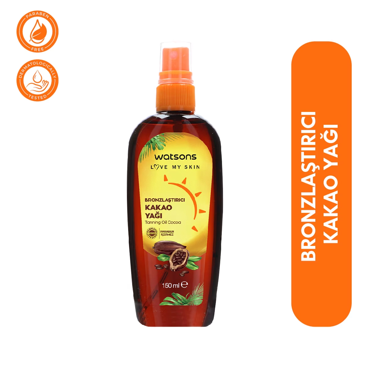 Watsons, Bronzlaştırıcı Sprey, Kakao Yağı - 150 ml