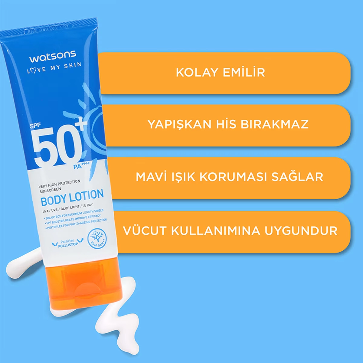 Watsons, Çok Yüksek Korumalı, Yüz Güneş Koruyucu Spf50+ 50 ml