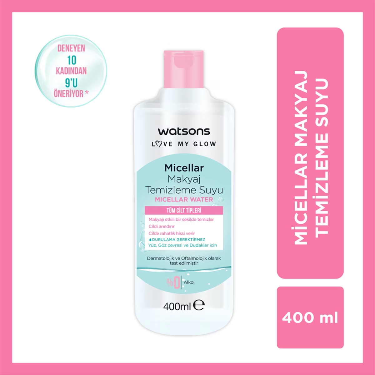 Watsons, Micellar, Makyaj Temizleme Suyu - 400 ml