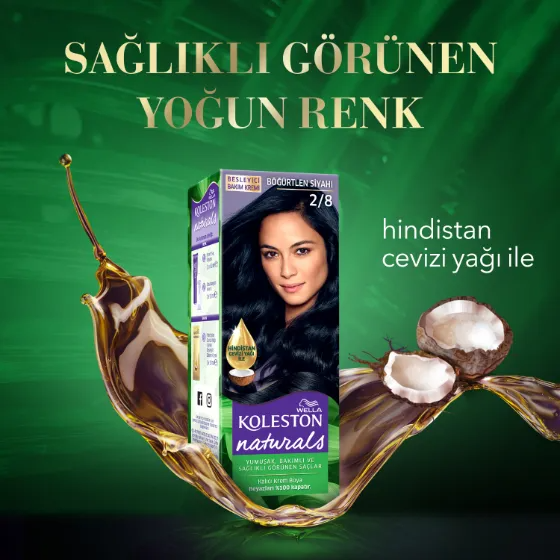 Wella Koleston Naturals Saç Boyası 2/8 Böğürtlen Siyahı