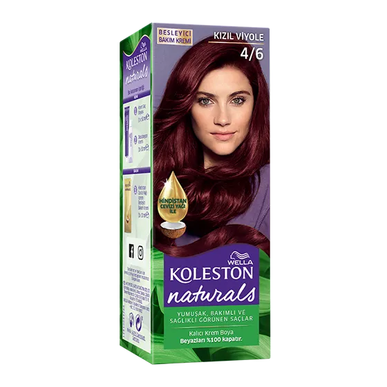 Wella Koleston Naturals Saç Boyası 4/6 Kızıl Viyole