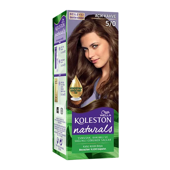 Wella Koleston Naturals Saç Boyası 5/0 Açık Kahve