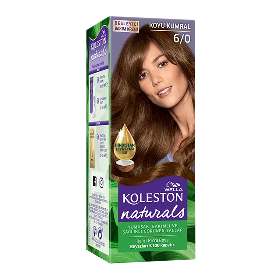 Wella Koleston Naturals Saç Boyası 6/0 Koyu Kumral