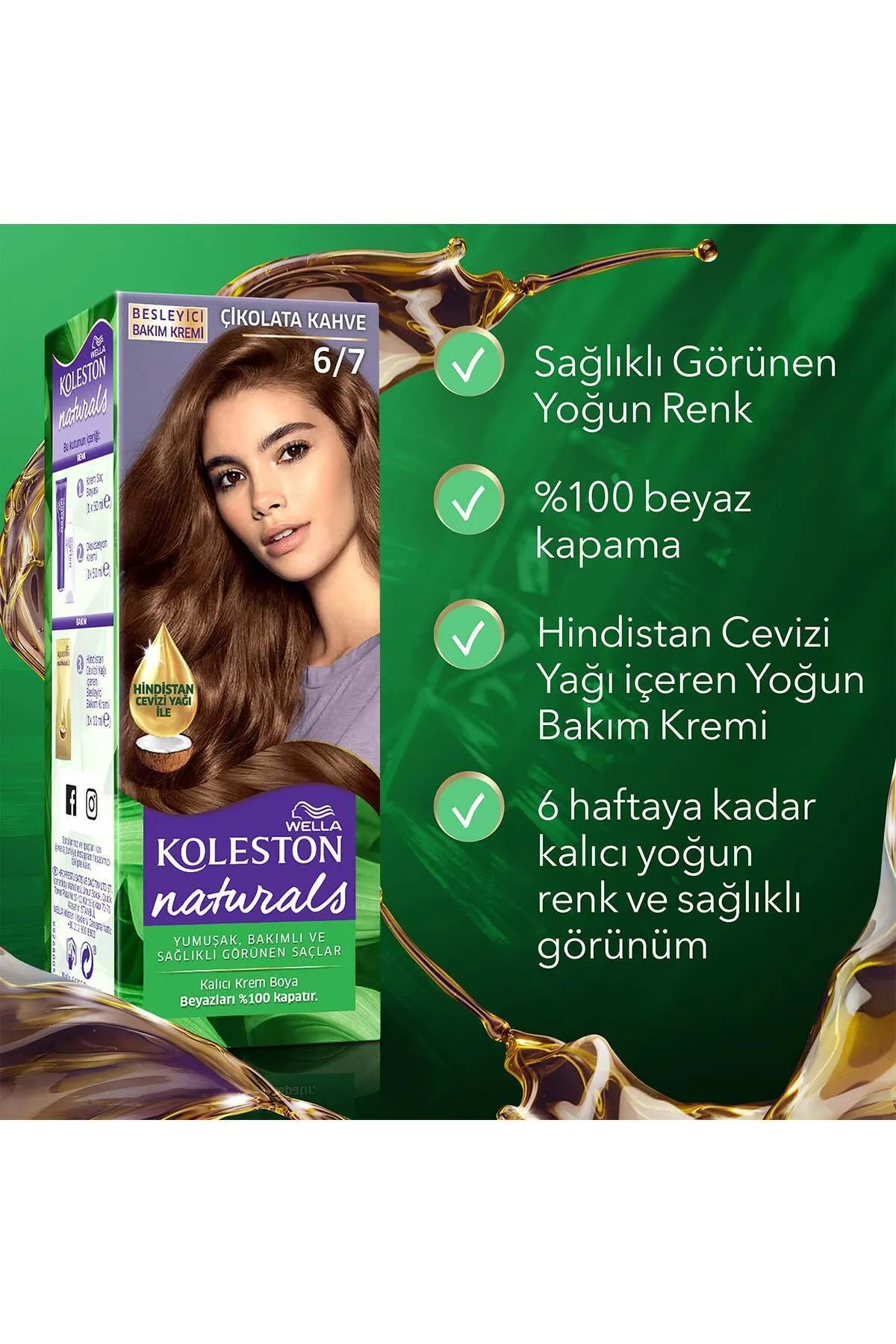 Wella Koleston Naturals Saç Boyası 6/7 Çikolata Kahve