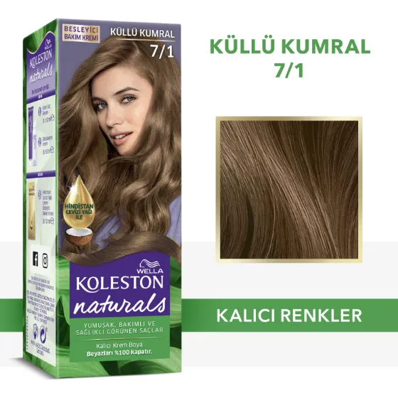 Wella Koleston Naturals Saç Boyası 7/1 Küllü Kumral