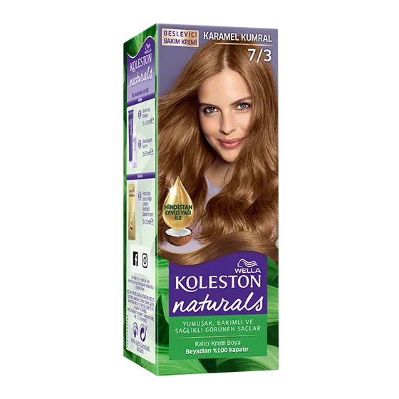 Wella Koleston Naturals Saç Boyası 7/3 Karamel Kumral