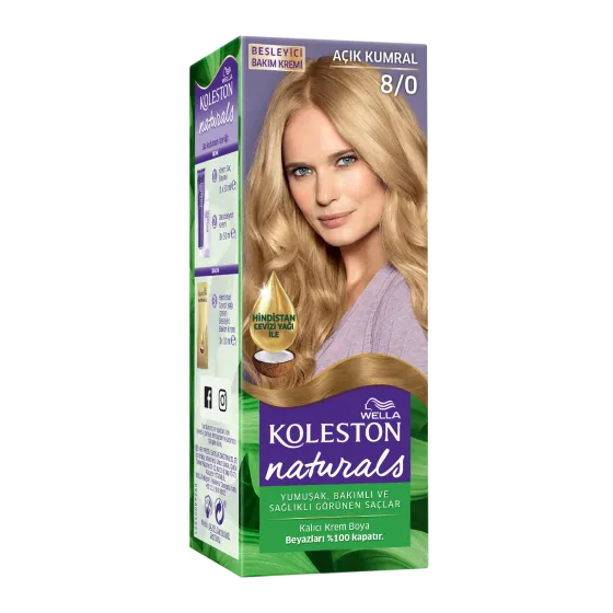 Wella Koleston Naturals Saç Boyası 8/0 Açık Kumral