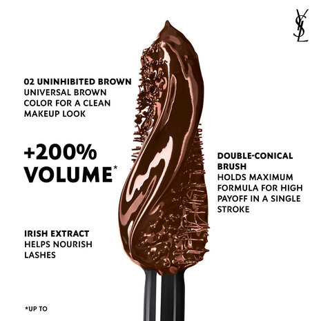 Yves Saint Laurent, Lash Clash, Extreme Volume, Maskara - Kahverengi